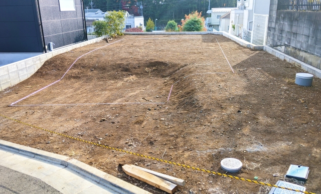 整備中の空き地