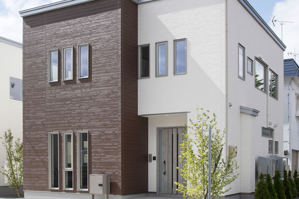 モダンテイストの注文住宅外観
